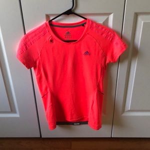 neon pink adidas shirt